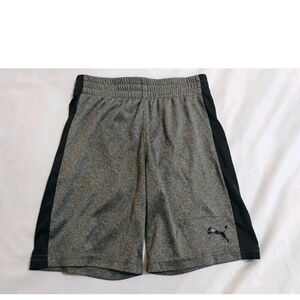 Puma Kids Gray and Black Sports Shorts